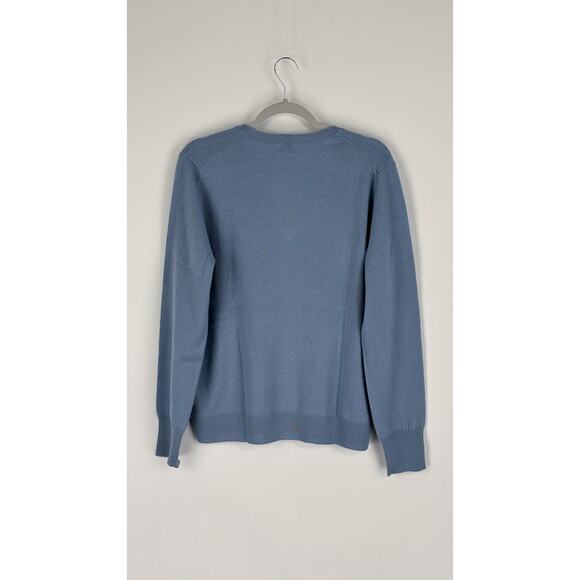 State Cashmere Womens V Neck Cashmere Sweater Bella Blue Size XXL New - Picture 12 of 12
